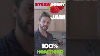 Strawberry Jam Made Easy - No Added Sugar  #shorts