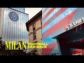 Walking Tour from #Inter Milan to #ACMilan Headquarters - 4K