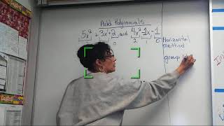 Adding Polynomials horizontal method with factoring