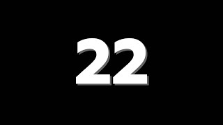 22 Second Countdown Timer With Sound Effect