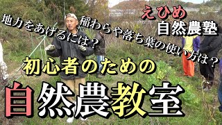 [自然農］初心者のための自然農教室　えひめ自然農塾　2020年12月13日[natural farming]