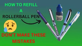 WATCH THIS VIDEO BEFORE REFILLING YOUR ROLLERBALL PEN (Schinder One -Hybrid)||BATPENS