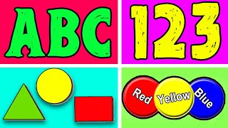 Pre School Learning Videos: ABC Songs and Videos for Preschoolers | Alphabet | 123 | Colors | Shapes