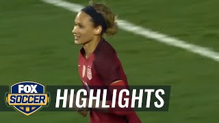 Lynn Williams scores for USA against Germany | 2017 SheBelieves Cup | FOX SOCCER