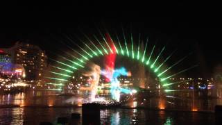 Vivid Sydney - Darling Harbour Aquatic Water Theater Show 2014