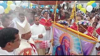 പള്ളിപ്പുറം ബസിലിക്കയിൽ പരിശുദ്ധ മഞ്ഞുമാതാവിന്റെ കൊമ്പ്രേരിയ തിരുന്നാൾ  കൊടിയേറി