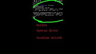 python syntax error problem solove in termux