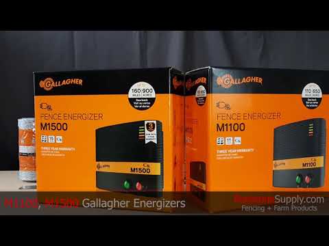 M1100 And M1500 Gallagher Fence Energizers - YouTube