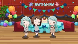 20190320 Bandori JP - Sayo \u0026 Hina's Birthday [Extra Lounge Scenes]