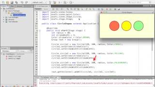 JavaFX Use Line, Circle, and Rectangle -2.3