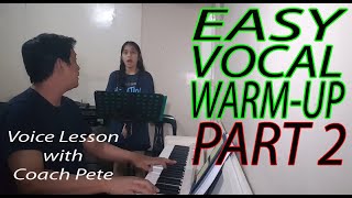 Easy vocal warm-up Part 2