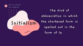 short forms | types of abbreviations