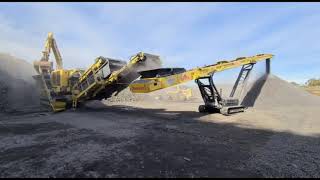 IMPACTOR - Keestrack R6 \u0026 S5 Stacker crushing -22mm hard rock in a quarry application