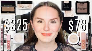 HIGH END VERSUS DRUGSTORE MAKEUP TUTORIAL 2020 | FULL FACE OF DUPES FROM THE DRUGSTORE