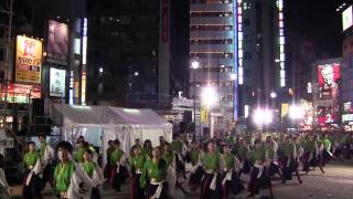 東京よさこい 2011 早稲田大学 踊り侍「バンカラ」西口駅前