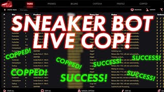 Sneaker Bot Live Cop! Nike Shoe Bot, Plugged io \u0026 Hastey Supreme!