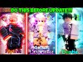 DO THIS BEFORE THE NEW JJK UPDATE! ANIME LAST STAND