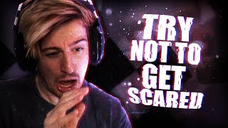 LITERALLY JUMPED OUT OF MY SEAT FROM A JUMPSCARE. | Try Not To Get Scared Challe