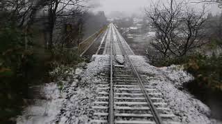 【車窓映像】2024シーズン最終日！雪のDLばんえつ物語　一ノ戸川橋梁〜慶徳トンネル　JR EAST 'DL Banestu-Monogatari' Yamato-Kitakata 2024.12.8