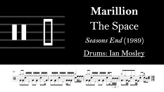 Marillion - The Space...: Drum Sheet Music Transcription