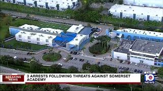 3 arrests made following threats against Someset Academy in Broward