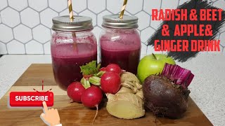 Amazing Health Benefits of Radish with beet Root juice # Radish #beet#apple#ginger#radish