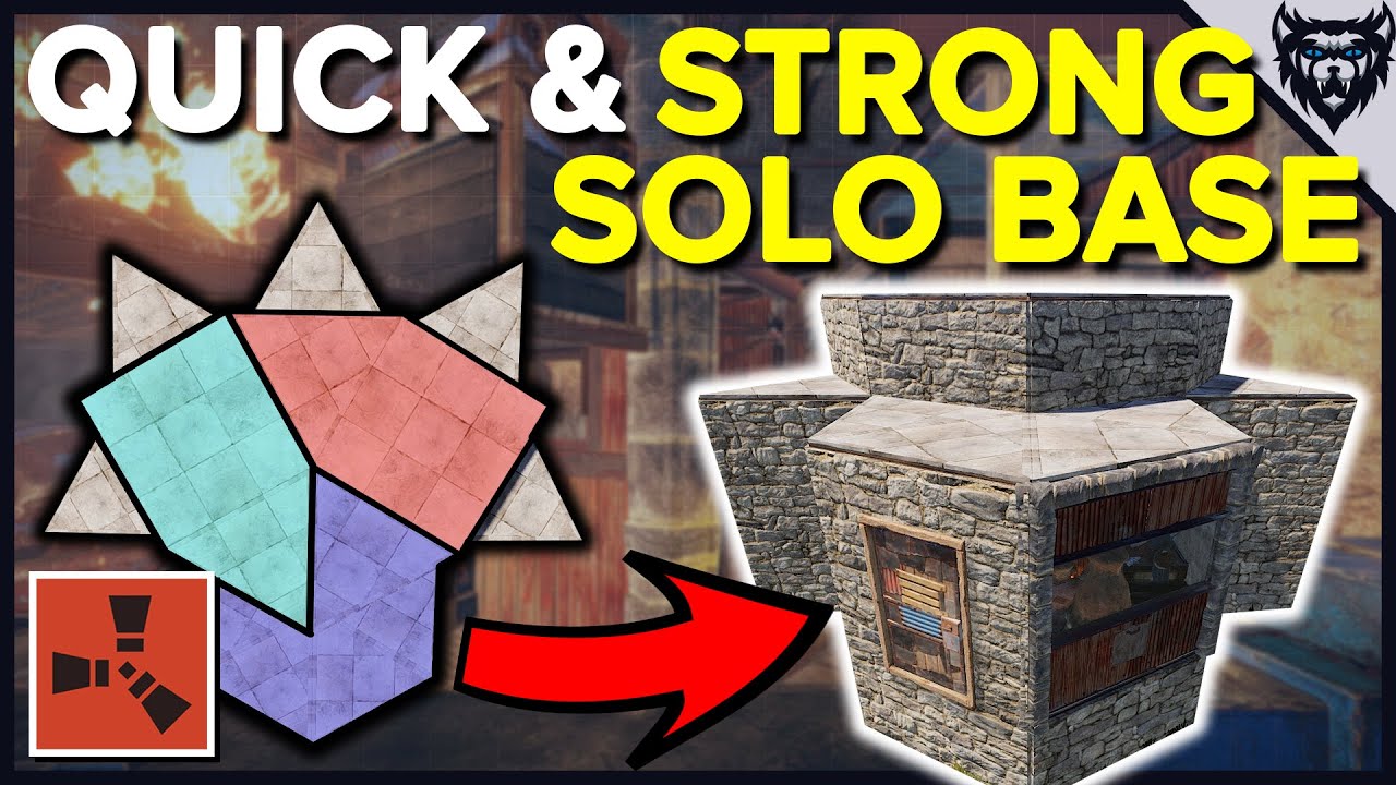 RUST Base Design 2020 | Strong & Easy Solo Base (Rust Base Building ...