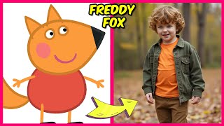 🐷PEPPA PIG Characters as Humans + Guess The Emoji Quiz + Their Favorite Snacks, \u0026 More! | Freddy Fox