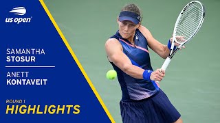 Samantha Stosur vs Anett Kontaveit Highlights | 2021 US Open Round 1