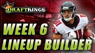 DRAFTKINGS NFL DFS WEEK 6: LINEUP STRATEGY & TOURNAMENT PICKS