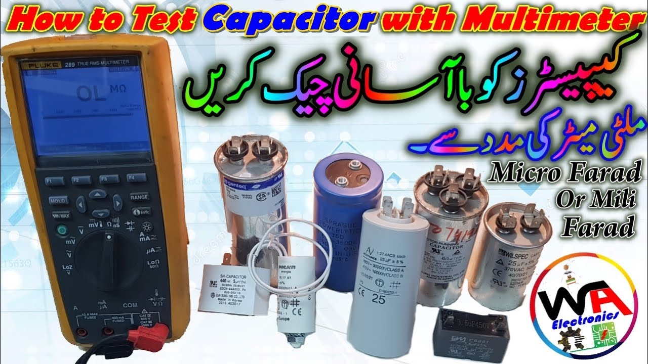 How To Test Capacitor Using Digital Multimeter | Capacitor Check Karne ...