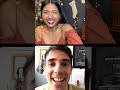 urhere on ig live with tasha dwhaj and gabriel judet weinshel