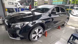 ขึ้นสามขา ถอดล้อ สปาช่วงล่าง Benz CLA200 ต้องสวย Perfect ตามมาตรฐาน Mercdes Perfect