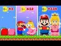 Super Mario Bros. but Moon Makes Mario and peach Turn to LEGO | Game Animation