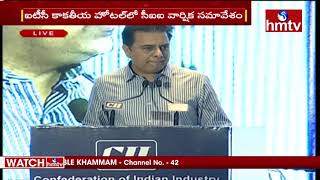 Minister KTR Participates in CII Telangana Conference on T-NEXT | hmtv