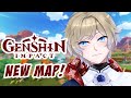 【Genshin Impact】 Chilling New Map 【Vtuber Indonesia】