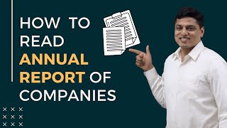 How to read the Annual Report of a company | Stock Market For Beginners - Lesson 3