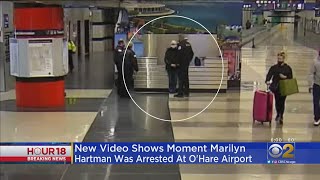 New Video Shows Moment Serial Stowaway Marilyn Hartman Was Arrested At O'Hare International Airport
