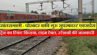 Santragachi - Porbandar Kavi Guru Express| 12950 Train | Train Information | Weekly Train