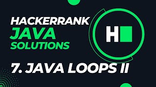 Hackerrank: Java Solutions - Day 7 || Java Loops II Hindi
