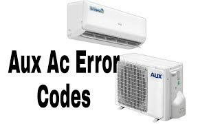 How to setting AUX AC ERROR CODE
