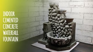 Amazing Indoor Cement Craft - Homemade Best DIY Waterfall Fountain | Cemented Life Hacks