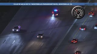 CHP pursues driver of suspected stolen vehicle