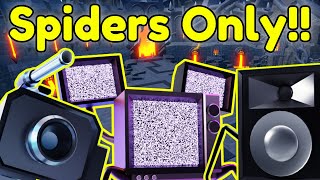 Spiders Only (WAVE 100 CHALLENGE) | Toilet Tower Defense