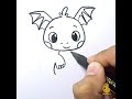 How to Draw cute dragon #Shorts
