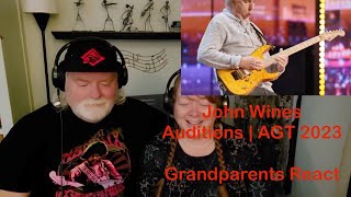 John Wines - Auditions | AGT 2023 - Grandparents from Tennessee (USA) react - first time reaction