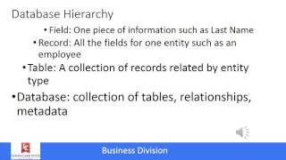 Management Information Systems: Data and Databases