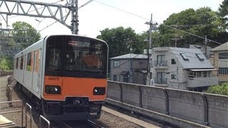 東武50070系51073F特急川越市行き 東横線多摩川駅通過 ②