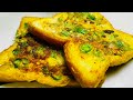 bread omelette recipe easy breakfast recipe රසම රස පාන් ඔම්ලට් එකක් kiya kitchen