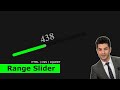 How To Make Range Slider Using HTML and CSS | Create Slider Selector For HTML CSS Website